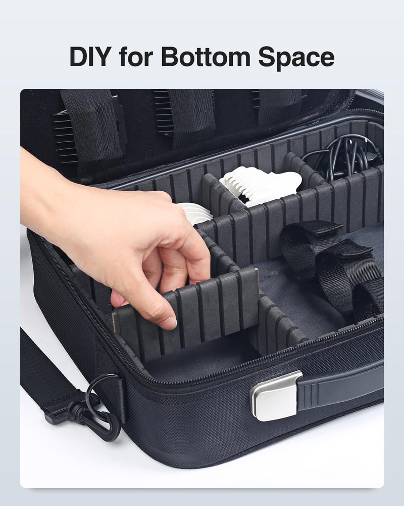 Luxtude Large Barber Case, Barber Bags for Clippers and Supplies, Travel Hair Clipper and Trimmer Case, Barbers Accessories for Wahl 5Star/Hatteker/Oneisal/Andis Grooming Kits - Image 4